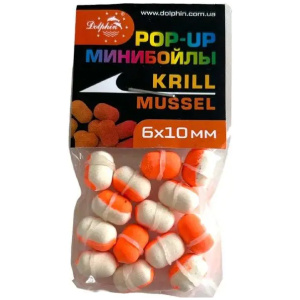 Pop-up Floating Mini Boils Prof Montazh 6x10mm 14tk Krill/Mereannid