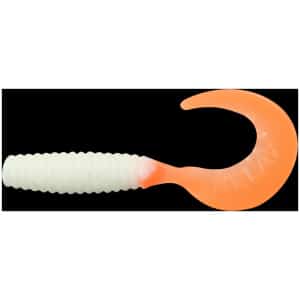 Silikoon Relax Twister 1″ 2,5cm #VR1-TS074 White/Orange (10tk)