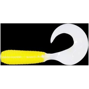 Silikoon Relax Twister 2″ 5cm #TS054 Yellow/White (10tk)