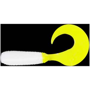 Silikoon Relax Twister 2″ 5cm #TS055 White/Yellow (10tk)