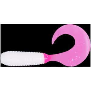 Silikoon Relax Twister 2″ 5cm #TS064 White/Pink (10tk)