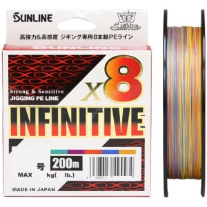 Nöör Sunline Infinitive PE X8 #1,2 10,5kg 200m #Multicolor