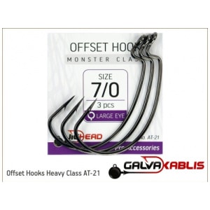 Offset hook Monster Class AT-21 3tk #7/0
