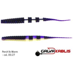 Silikoon Perchik Worm 2,2″ 55mm 10tk #05/27