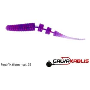Silikoon Perchik Worm 2,2″ 55mm 10tk #33