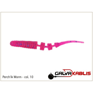 Silikoon Perchik Worm 2,2″ 55mm 10tk #10